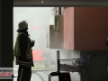 Kellerbrand in einem Mehrfamilienhaus - Treppenhaus stark verrau