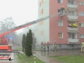 Kellerbrand in einem Mehrfamilienhaus - Treppenhaus stark verrau