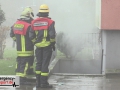 Kellerbrand in einem Mehrfamilienhaus - Treppenhaus stark verrau