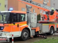 Kellerbrand in einem Mehrfamilienhaus - Treppenhaus stark verrau