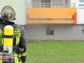 Kellerbrand in einem Mehrfamilienhaus - Treppenhaus stark verrau