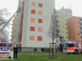 Kellerbrand in einem Mehrfamilienhaus - Treppenhaus stark verrau