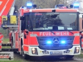 Kellerbrand in einem Mehrfamilienhaus - Treppenhaus stark verrau