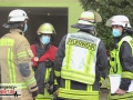 Kellerbrand in einem Mehrfamilienhaus - Treppenhaus stark verrau