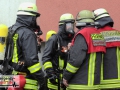 Kellerbrand in einem Mehrfamilienhaus - Treppenhaus stark verrau