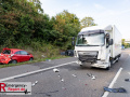 VU A1 Köln, FR Koblenz, kurz vor dem AK K-Nord, 3 PKW, 1 LKW, 1 Krad, 4 Verletzte, 1 Hund tot
