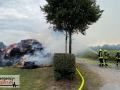 Gelsenkirchen: 800 Strohballen in Vollbrand