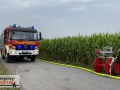 Gelsenkirchen: 800 Strohballen in Vollbrand