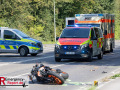 20.09.2024_Neuss_VU_PKW_KRAD_Rettungshubschrauber im Einsatz_1x_Schwerverletzt
