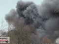 Großeinsatz: Lagerhalle im Vollbrand mit massiver Rauchentwicklu