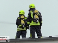 Großeinsatz: Lagerhalle im Vollbrand mit massiver Rauchentwicklu