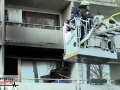 Balkonbrand im 1. OG eines Mehrfamilienhauses - Feuerwehr verhin