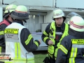 Balkonbrand im 1. OG eines Mehrfamilienhauses - Feuerwehr verhin