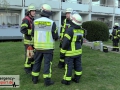 Balkonbrand im 1. OG eines Mehrfamilienhauses - Feuerwehr verhin