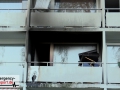 Balkonbrand im 1. OG eines Mehrfamilienhauses - Feuerwehr verhin