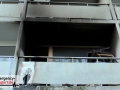 Balkonbrand im 1. OG eines Mehrfamilienhauses - Feuerwehr verhin