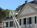 Gemeldeter Dachstuhlbrand im Schloss Laach - Verrauchung im Dach