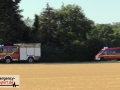 Gemeldeter Dachstuhlbrand im Schloss Laach - Verrauchung im Dach