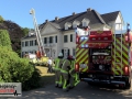 Gemeldeter Dachstuhlbrand im Schloss Laach - Verrauchung im Dach