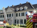 Gemeldeter Dachstuhlbrand im Schloss Laach - Verrauchung im Dach