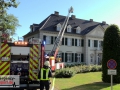 Gemeldeter Dachstuhlbrand im Schloss Laach - Verrauchung im Dach