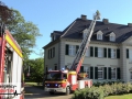 Gemeldeter Dachstuhlbrand im Schloss Laach - Verrauchung im Dach