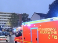 Zimmerbrand im 5. OG eines Mehrfamilienhauses - Wohnung unbewohn