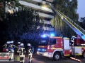 Zimmerbrand im 5. OG eines Mehrfamilienhauses - Wohnung unbewohn