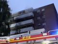 Zimmerbrand im 5. OG eines Mehrfamilienhauses - Wohnung unbewohn