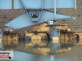 Aktuelle Bilder vom Rhein-Hochwasser - Überflutete Krananlagen i