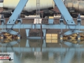 Aktuelle Bilder vom Rhein-Hochwasser - Überflutete Krananlagen i