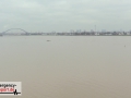 Aktuelle Bilder vom Rhein-Hochwasser - Überflutete Krananlagen i