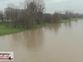 Aktuelle Bilder vom Rhein-Hochwasser - Überflutete Krananlagen i